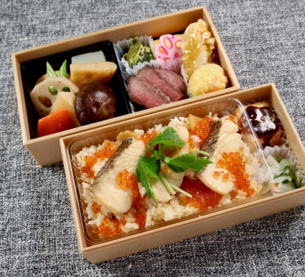 【New】桜鯛の鯛めしイクラのせと和牛ステーキ(二段重)